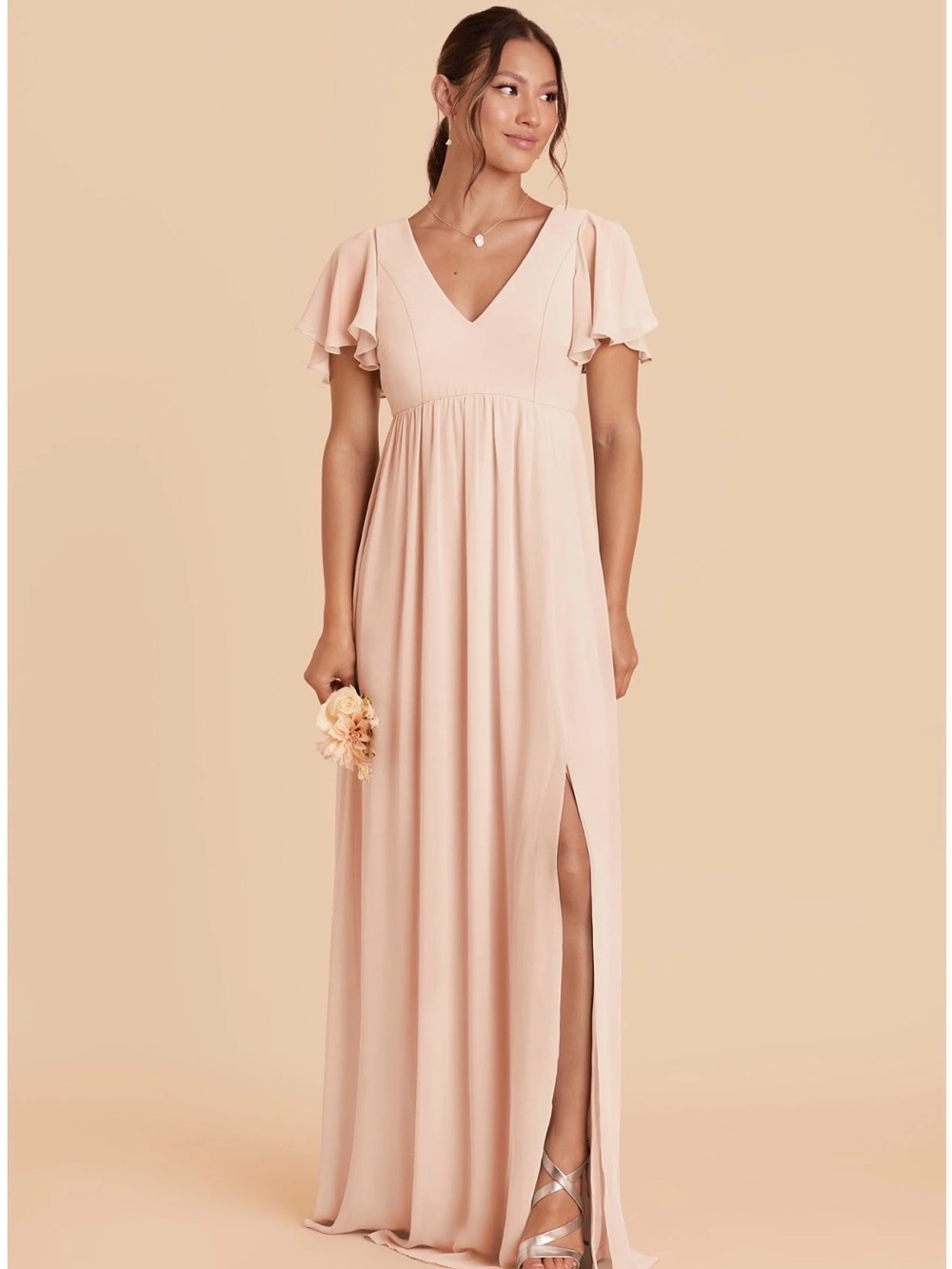 Birdy Grey Pale Blush Hannah Chiffon Dress